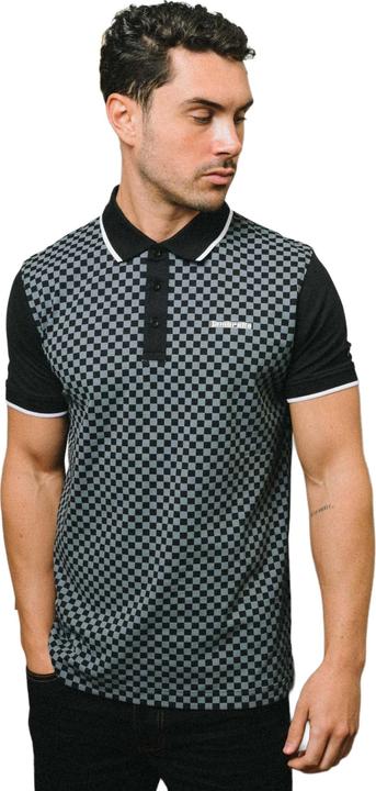 Immagine prodotto Lambretta Maglietta Polo Due Toni Stampa su intera superficie Uomo (XL)