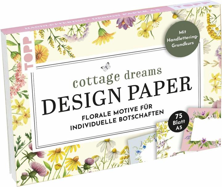 Image du produit Topp Handlettering Design Paper Block Cottage Dreams A5 (A5, Non contraignant)