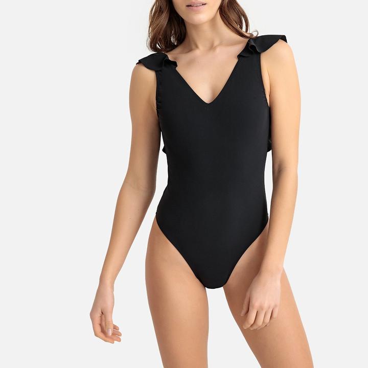 Produktbild La Redoute Collections Badeanzug mit Volants hinten (38)