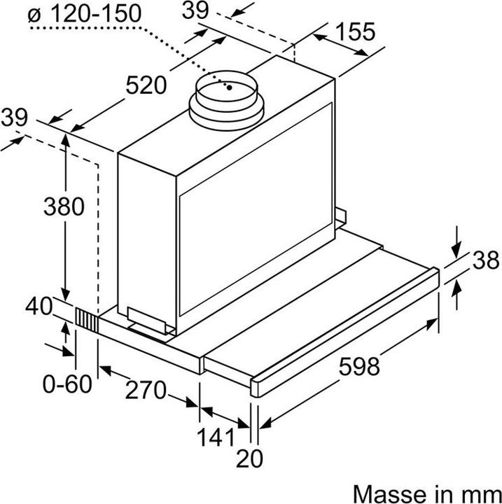 Image du produit Siemens Li26030ch (Hotte écran plat)