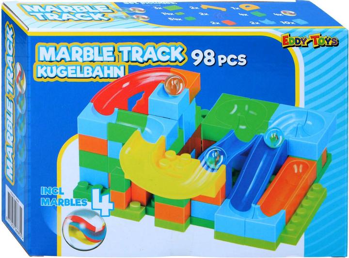 Actual product image Eddy Toys Plastic marble run marble, 98 pcs.