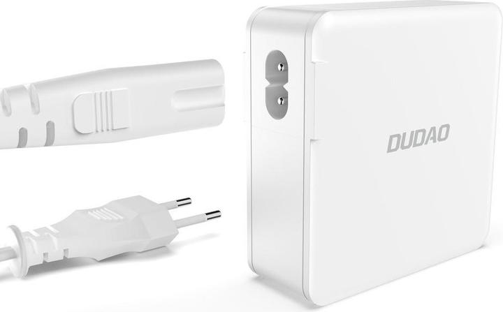 Image du produit Dudao Adaptateur GAN 100W Type Cx2 + 2xUSB Blanc (100 W)