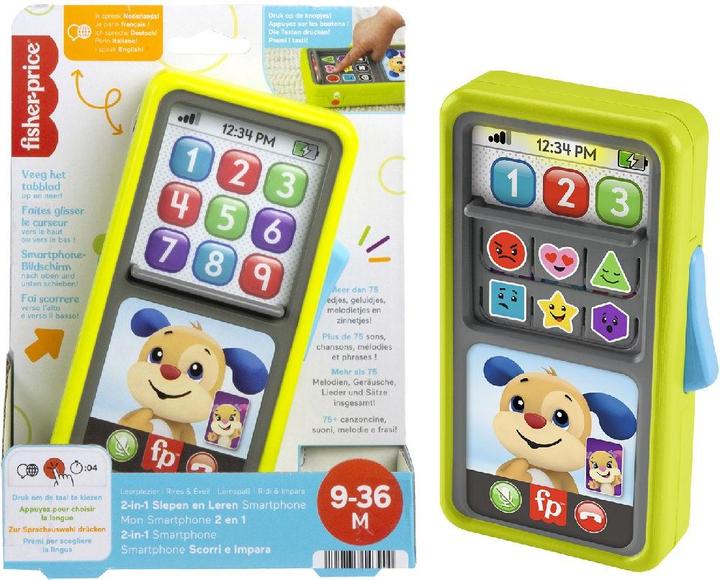 Image du produit Fisher-Price 2-in-1 Slide to Learn Smartphone (DU, F, D, I, QE) (Allemand, Français, Italien, Anglais)