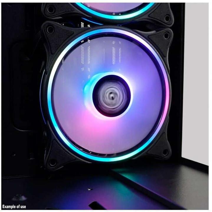 Immagine prodotto LC-Power LC-CF-120-ARGB-B Ventola nera da 120 mm 12x12CM al dettaglio (120 mm, 1 x)