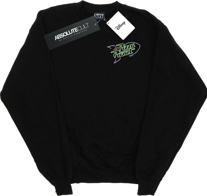 Disney Toy Story Neon Pizza Planet Breast Print Sweatshirt (XL)