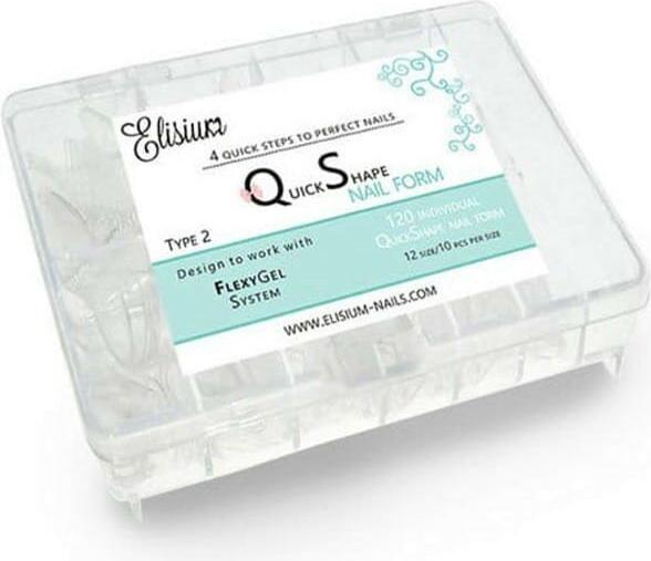 Produktbild Elisium Quick Shape Nail Form Type2 Molds Up To Extend Claws 120 Pcs.