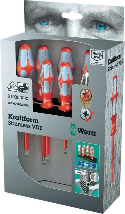 Produktbild Wera 3160 i/7 Rack (Schlitzschrauben, Phillipps-Kreuzschlitz (PH))