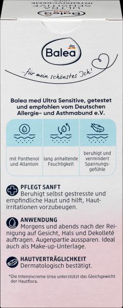 Produktbild dm Balea MED Intensivcreme Urea Ultra Sensitive (50 ml, Tagescreme)