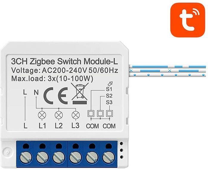 Produktbild Avatto Smart Switch Module ZigBee LZWSM16-W3 No Neutral TUYA (Analogaktor)