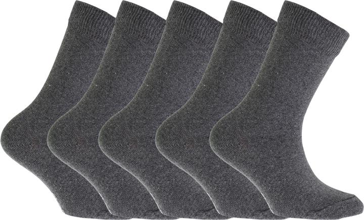 Floso Schul Socken Unifarben (5 Paar) (31 - 34)