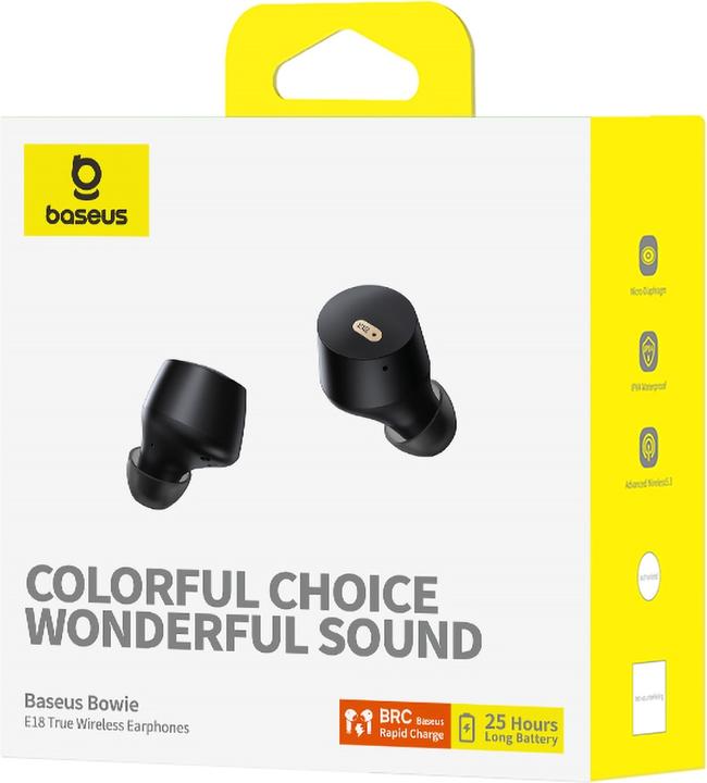Actual product image Baseus Bowie E18 (NC, 25 h, Wireless)