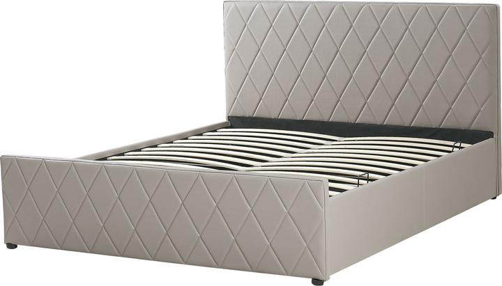 Image du produit Beliani Lit similicuir taupe sommier à lattes sommier relevable 140 x 200 cm ROCHEFORT (140 x 200)