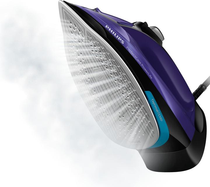Immagine prodotto Philips PerfectCare GC3925/30 Ferro da stiro a vapore SteamGlide Plus Sole, viola (2500 W, 180 g/min)