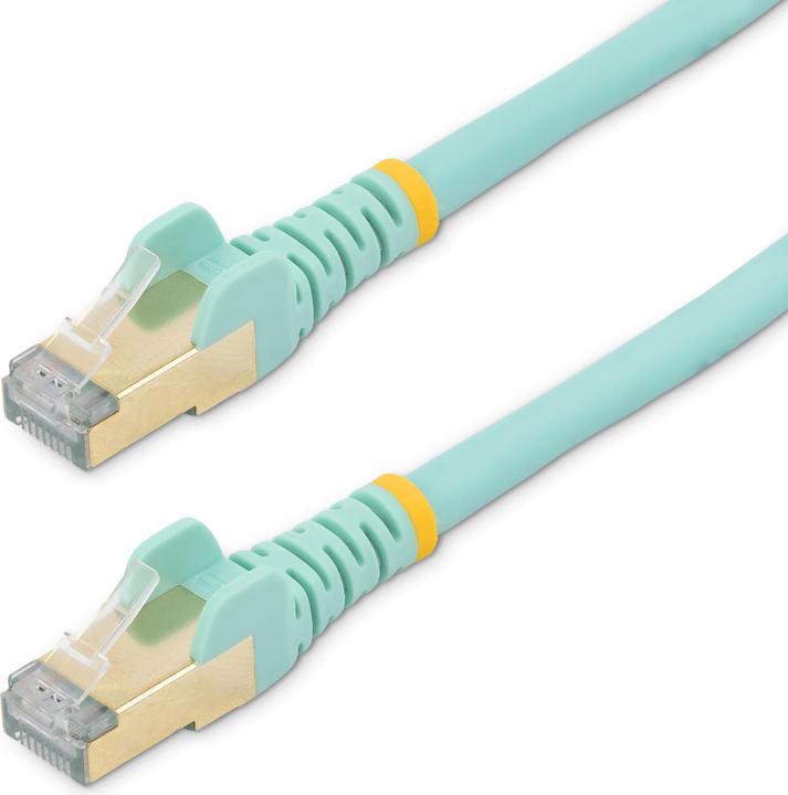 Image du produit StarTech Câble de brassage Cat6a 1m Aqua (U/FTP, CAT6a, 1 m)