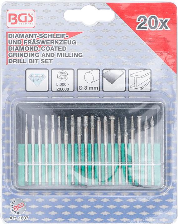 Image du produit BGS Fraise diamant | 20 pièces