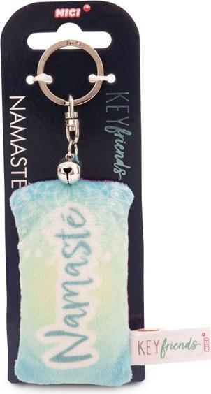 Actual product image Magni NICI Schlüsselanhänger Mini Plüschkissen Namasté mit Glöckchen 8cm
