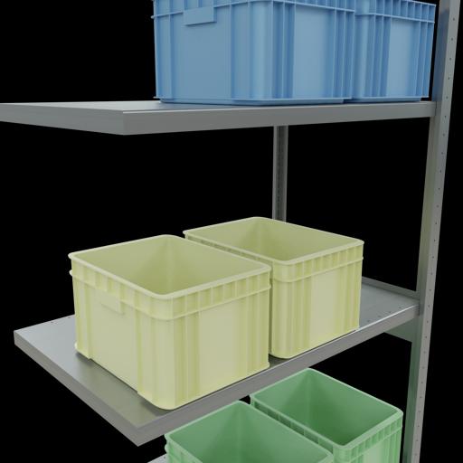 Actual product image Schulte Lagertechnik MULTIplus250 boltless add-on bay system with length bolts