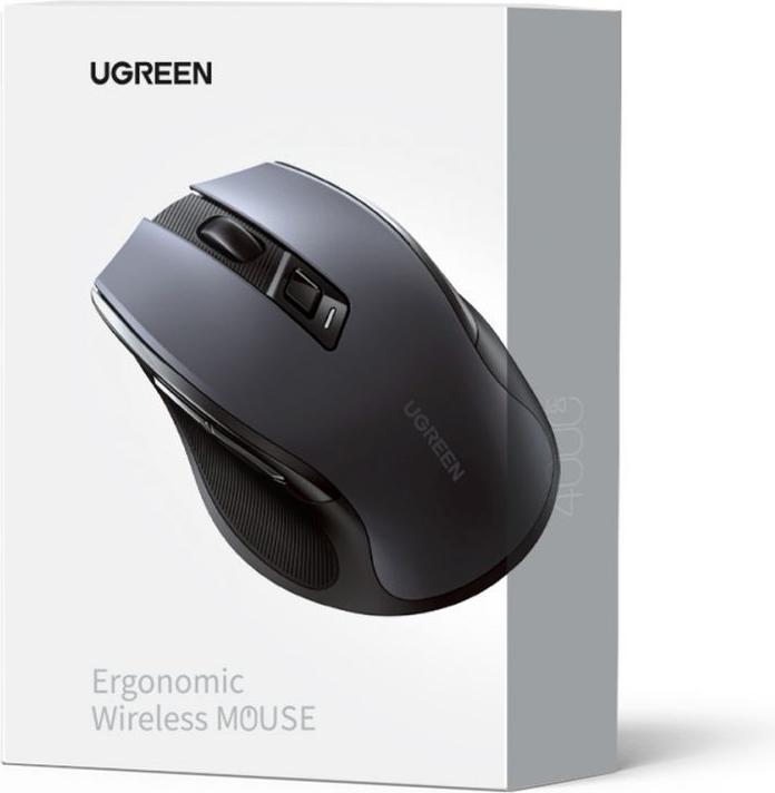 Produktbild Ugreen Optische USB-Funkmaus 2,4 GHz 4000 DPI schwarz (MU006) (Kabellos)