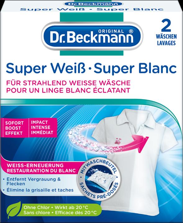 Image du produit Dr. Beckmann Super blanc (2 Cycles de lavage, Linge de toilette)