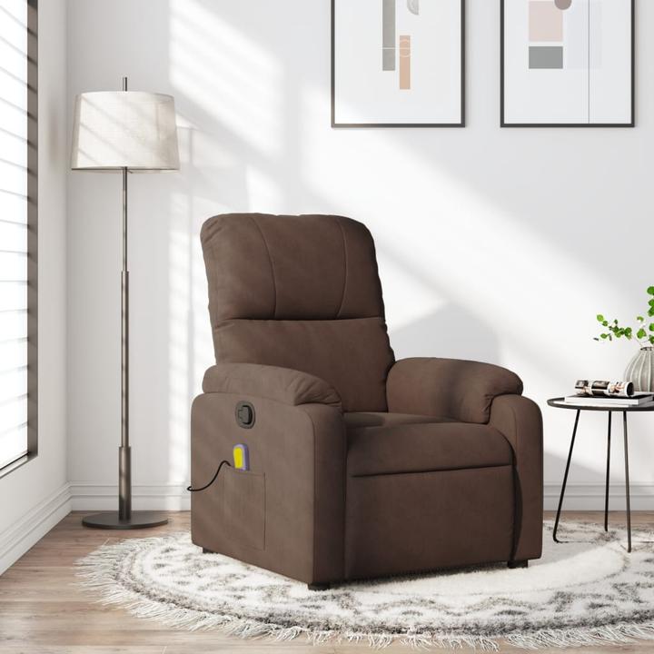 Produktbild VidaXL Massagesessel Braun Mikrofasergewebe,Farbe: Braun,Material