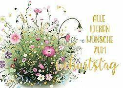 Produktbild Edition Gollong Postkarte. Zum Geburtstag (Blumenwiese)