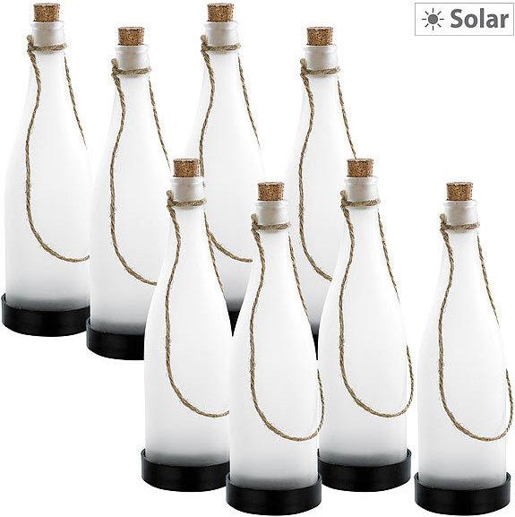 Lunartec Solar-LED-Lampe "Flaschenpost"