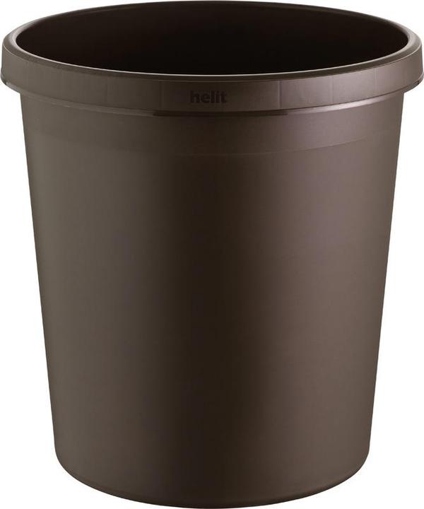 Helit Wastebasket 18l brown (18 l)
