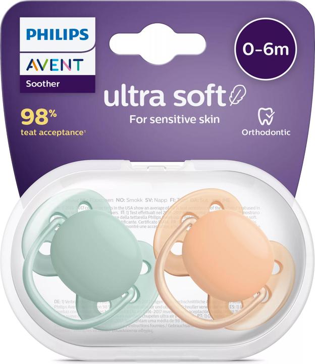 Actual product image Philips Avent ultra soft (2 x, from birth)