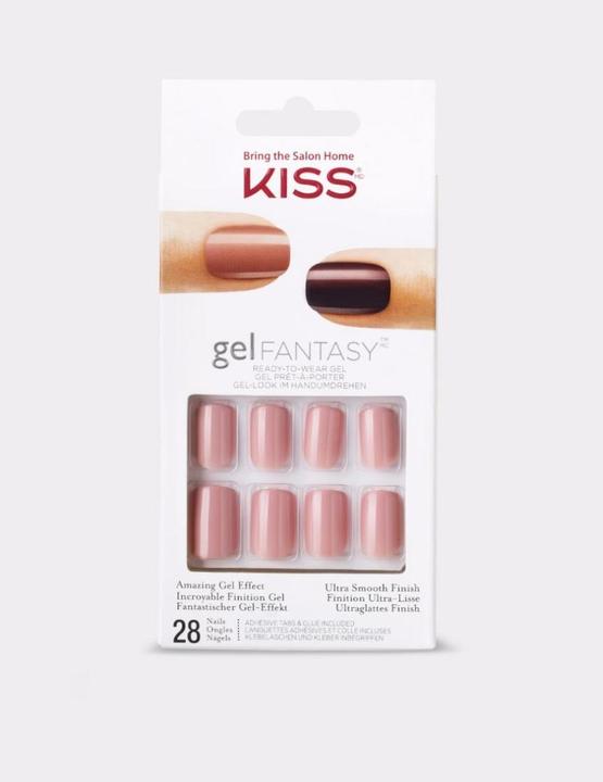 Actual product image KISS Gel Fantasy (Artificial nails, Transparent, Rose)