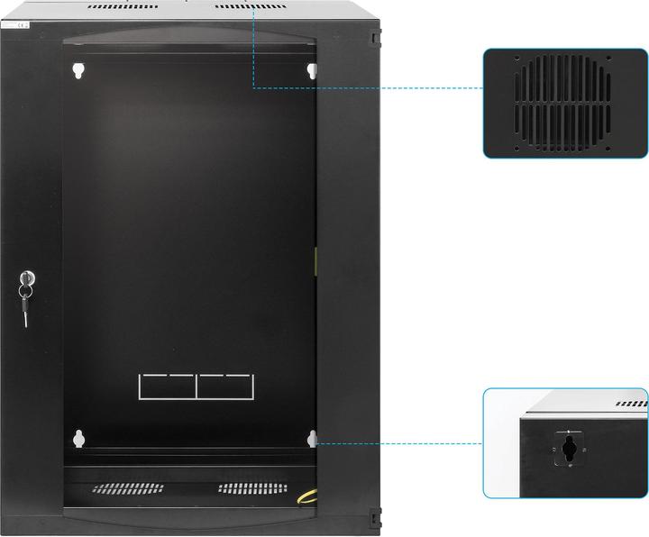 Immagine prodotto Intellinet Distributore a muro da 19" con telaio girevole (10.86 HE, Rack da 19 pollici)