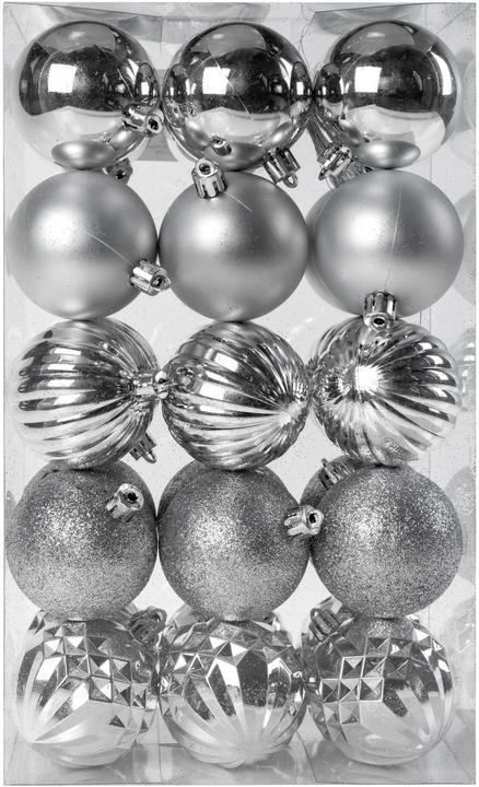 Produktbild Cocon Weihnachtskugel 30 Stück, Silber (30 -teilig)