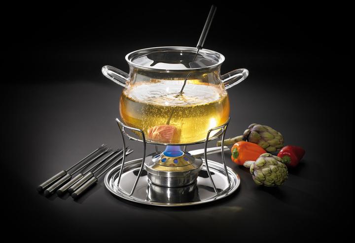 Produktbild Style'n Cook Glas-Fondue-Set (Fondue Bourguignonne, Fondue Chinoise)