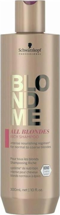 Produktbild Schwarzkopf Professional BlondMe All Blondes Rich Shampoo Mini 50ml (50 ml, Flüssiges Shampoo)