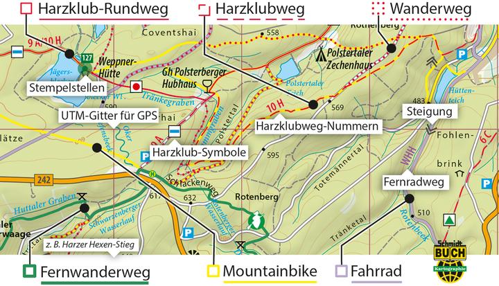 Produktbild Der Ostharz,Wander-u.Fahrradkte.