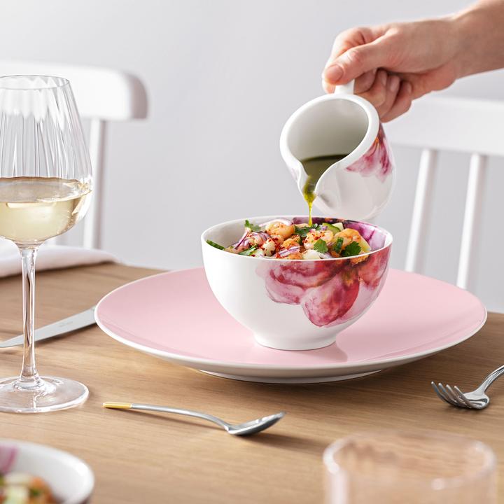 Actual product image Villeroy & Boch White wine goblet, set of 4 pieces Rose Garden (12 cl, 4 Glasses, White wine glasses)
