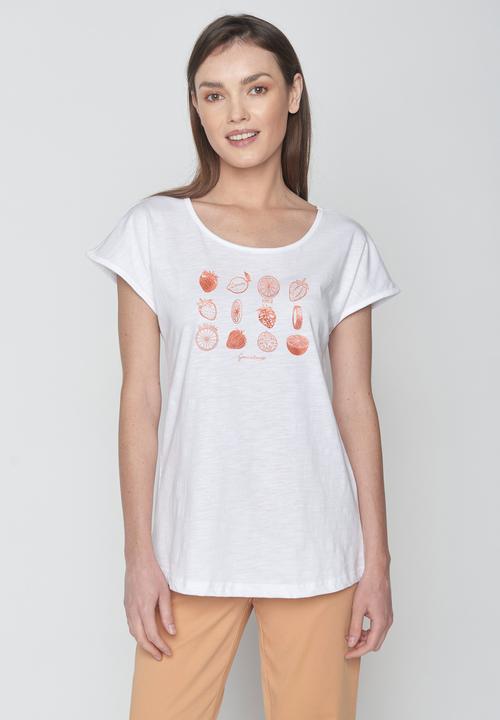 Actual product image Greenbomb Women's Bike Strawberry Cool T-Shirt (L)