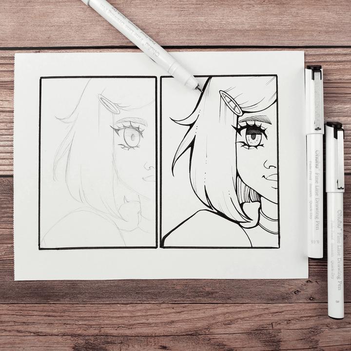 Produktbild Ohuhu Fineliner-Zeichenstifte (Mehrfarbig, 8 x)
