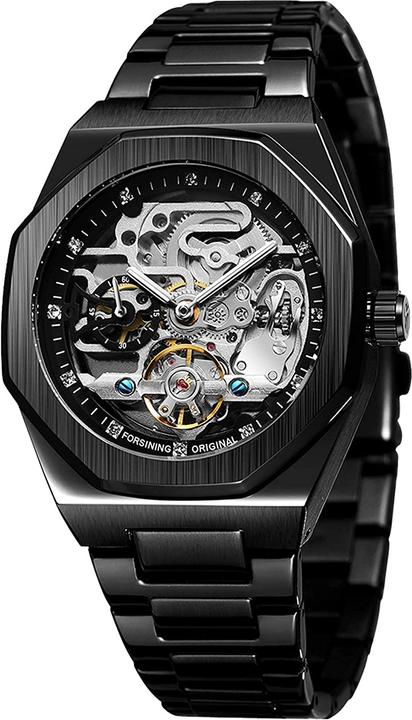 Produktbild Bosni Armbanduhr mit sichtbarem Uhrwerk (Black)