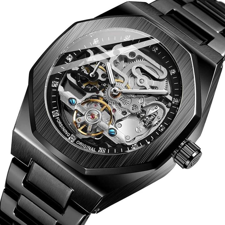 Produktbild Bosni Armbanduhr mit sichtbarem Uhrwerk (Black)