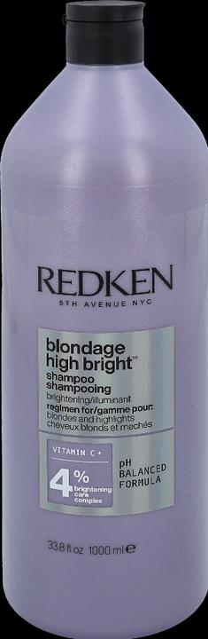 Actual product image Redken BLONDAGE HIGH BRIGHT shampoo 1000 ml (1000 ml, Liquid shampoo)