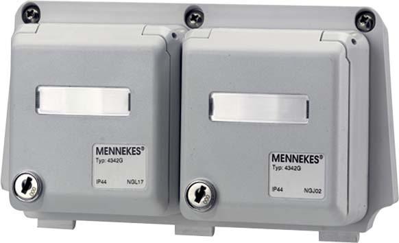 Mennekes Piastra del modulo grigio 25033