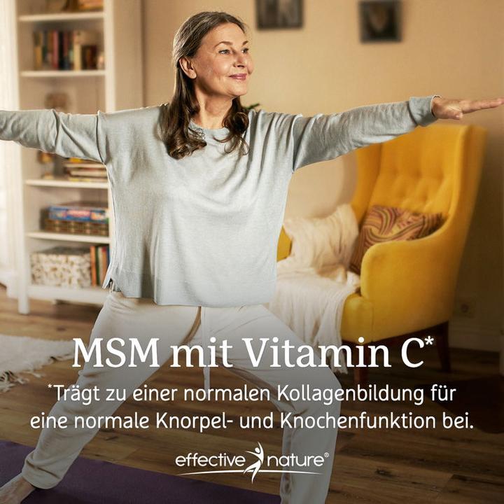 Actual product image Effective Nature MSM mit Glucosamin und Phytodroitin (120 Piece, Pills, 120 g)