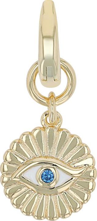 Amor Charms für Damen, 925 Sterling Silber, Zirkonia synth. | Auge (Silber 925)