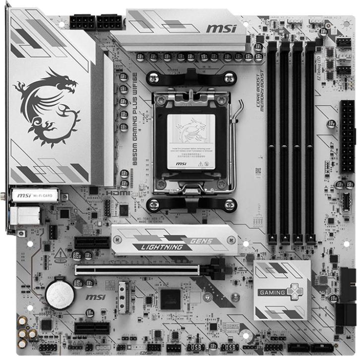 Actual product image MSI B850M Gaming Plus Wifi6E (B850,AM5,mATX,DDR5) (AM5, AMD B850, mATX)