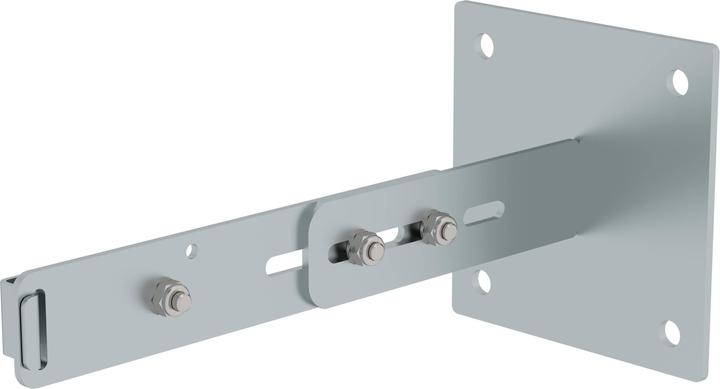 Actual product image Munk Wall bracket w. clamp, adjustable 275-375mm, galvanised steel