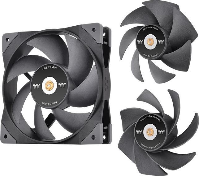 Produktbild Thermaltake 120mm GT12 PC Cooling Fan TT Premium Edition Black - 1 Pack (120 mm, 1 x)