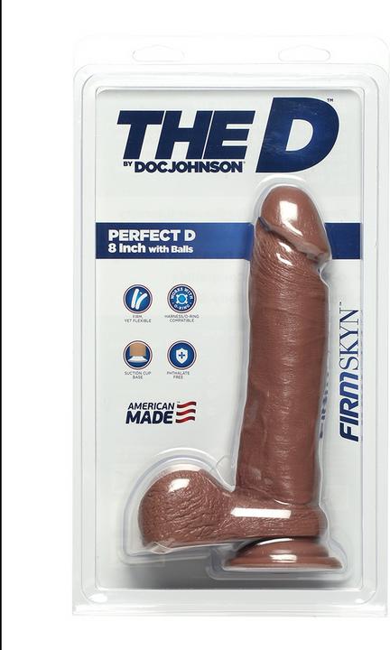 Productafbeelding Doc Johnson Perfecte D - 8 Inch Met Ballen Firmskyn