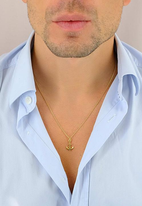 Image du produit Muau Pendant anchor yellow gold 750, 21x11mm (Or jaune 750/18K)