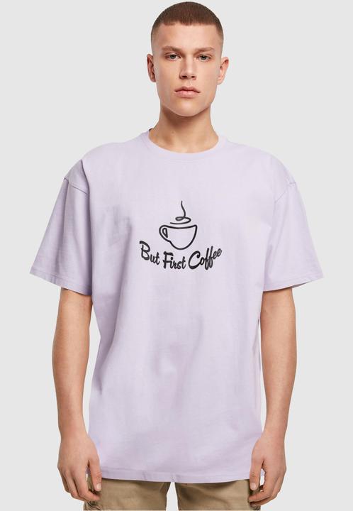 Actual product image Merchcode But First Coffee Heavy Oversized Tee - 117871 (L)