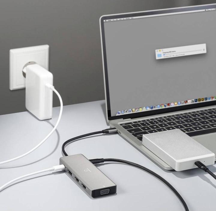 Produktbild Renkforce USB-C® Dockingstation RF-DKS-906 Passend für Marke Dockingstations: U (USB-C, 4 Ports)